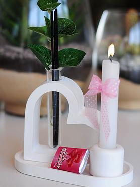 Eternal Heart Vase & Candle Discovery Set