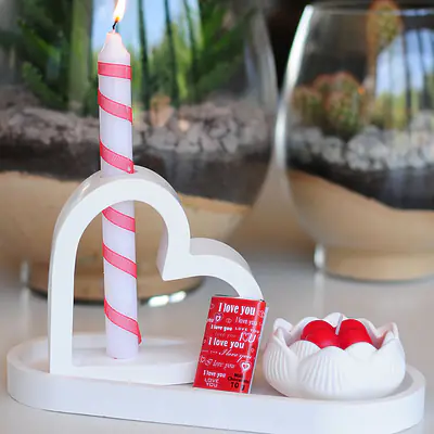 Beloved Heart & Lotus Taper Set primary image