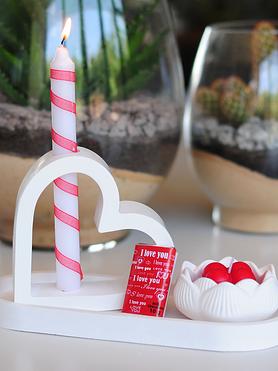 Beloved Heart & Lotus Taper Set