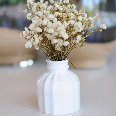 Aria Fluted Ceramic Bud Vase primary image