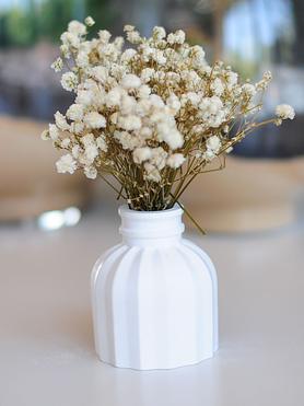 Aria Fluted Ceramic Bud Vase