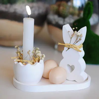 Heart & Harvest Easter Candle Vignette primary image