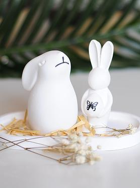 Whimsical Wanderer Bunny Duo Vignette