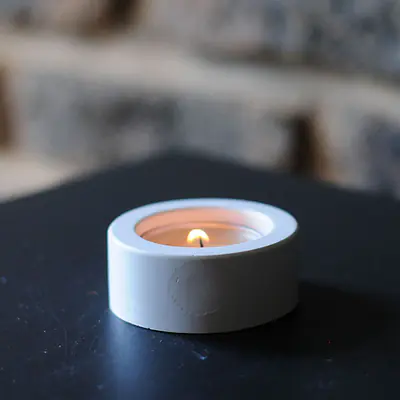 Round t-light candle holder primary image
