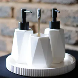 Prism Geometric 4-Piece Bathroom Suite - Master