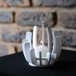 Solstice Sculptural Ribbed Candle Nest - Master