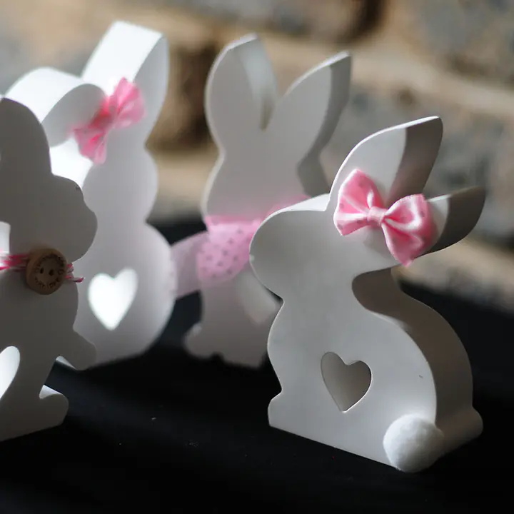 Blossom Quartet Hand-Finished Bunny Family - Master